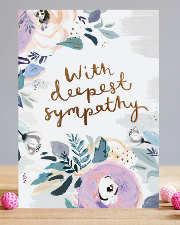 With deepest sympathy