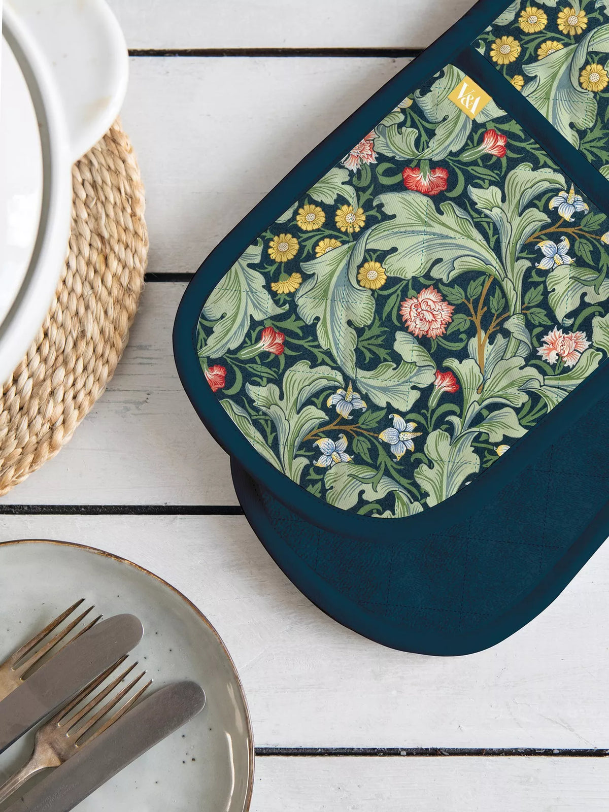 Leicester Wallpaper Organic Cotton Oven Gloves