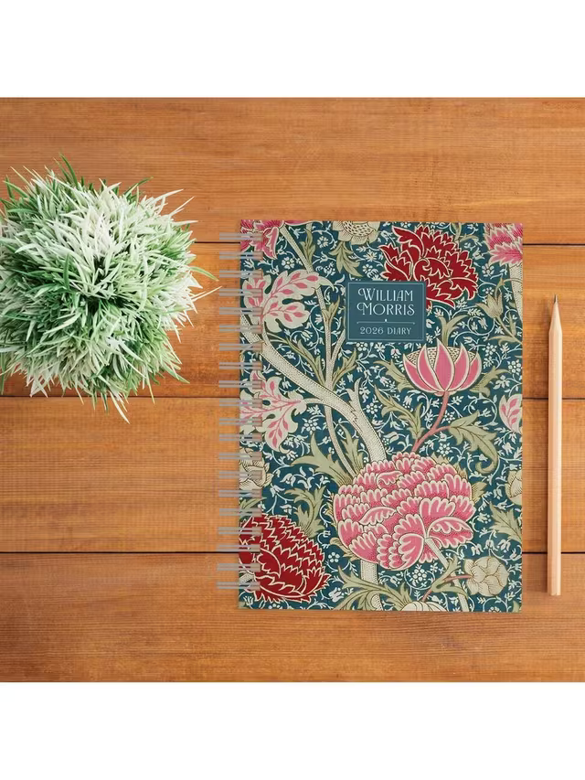 William Morris A5 Wiro Diary 2026