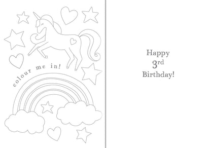 Age 3 Unicorns & Rainbows