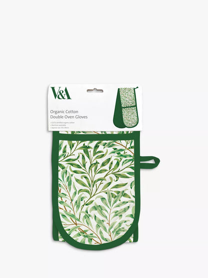 Willow Bough Organic Cotton Double Oven Gloves