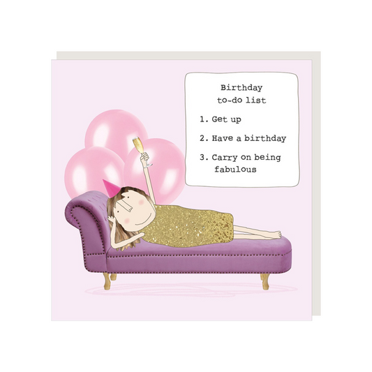 Card Birthday To Do