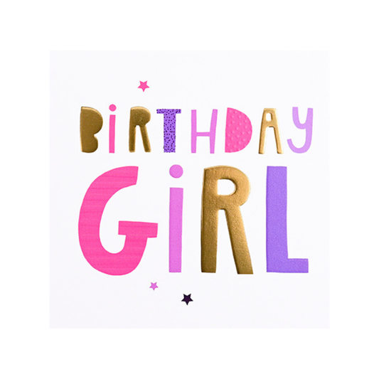 Card Birthday Girl