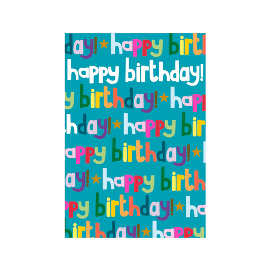 Birthday Blue Text