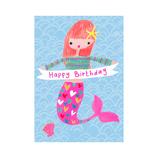 Card Birthday Mermaid