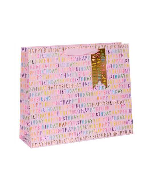 Carrier Pink Birthday with Gift Tag