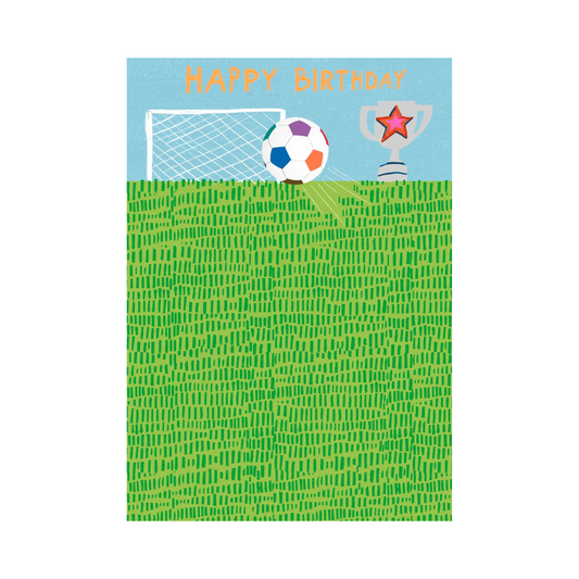Happy Birthday Football & Trophy