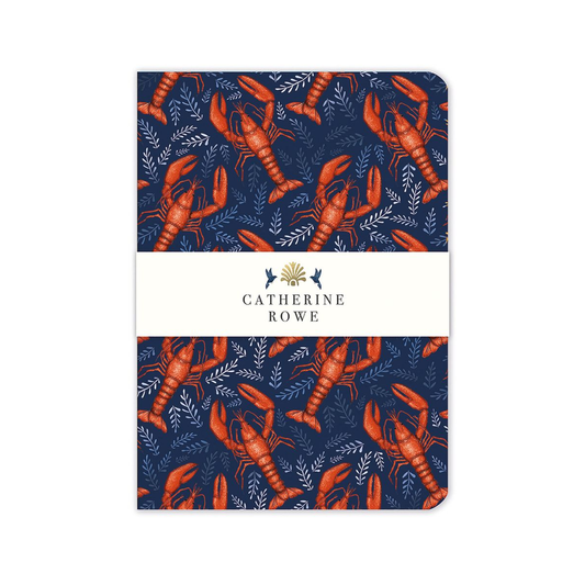 Lobster Pattern A5 Notebook