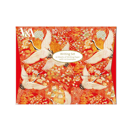 Japanese Cranes Writing Set