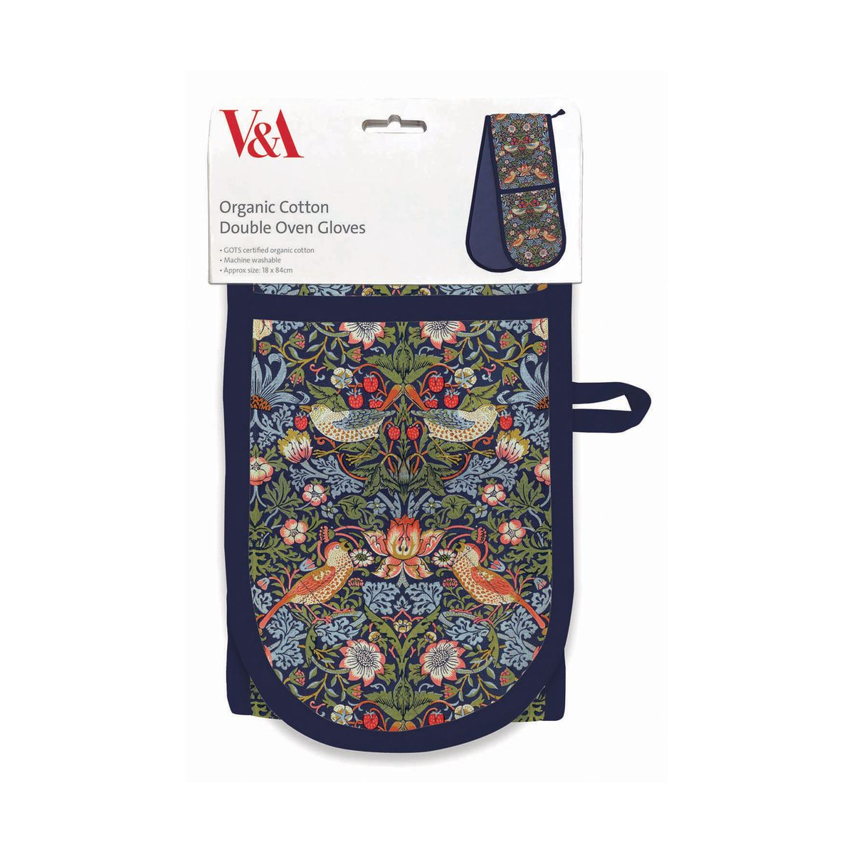 Strawberry Thief Organic Cotton Oven Gloves