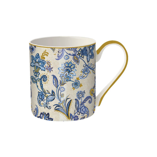Paisley Blue China Mug