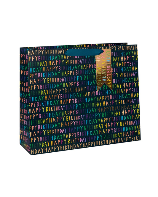 Carrier Black Neon Birthday with Gift Tag