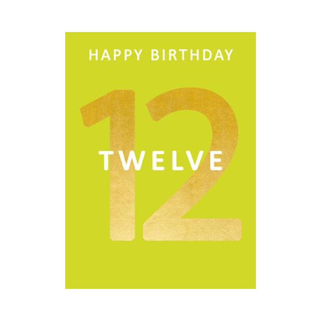 Birthday Age 12