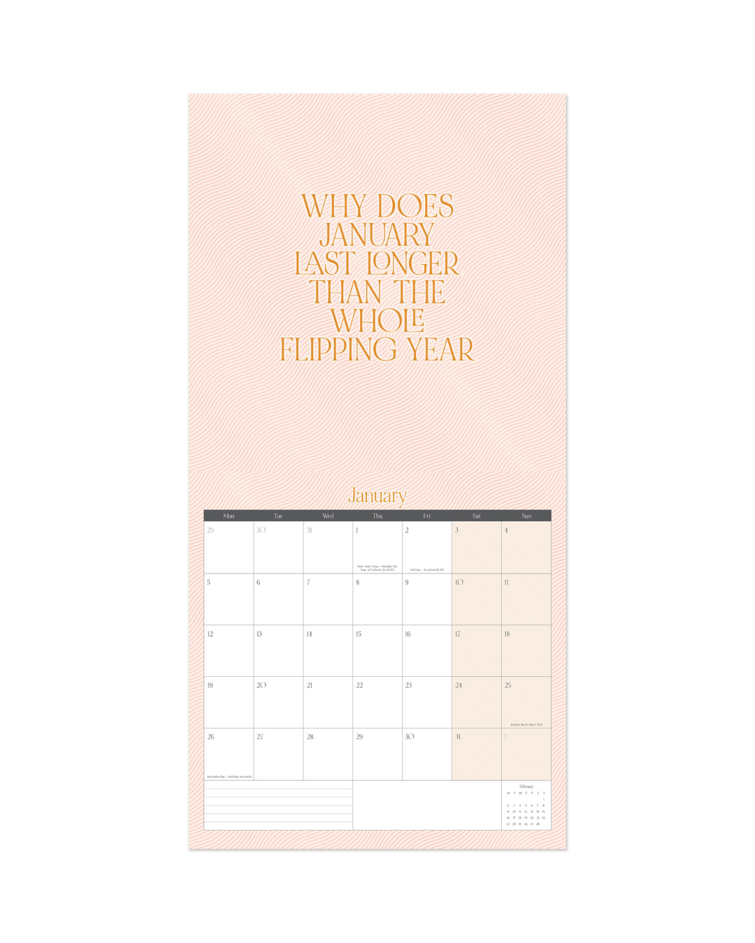 Fox & Butler Square Calendar 2026
