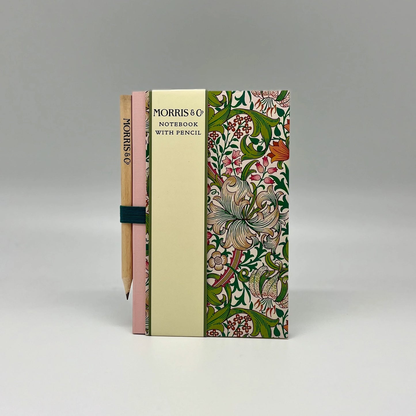 William Morris Mini Notebook & Pencil Set - Elegant and Compact