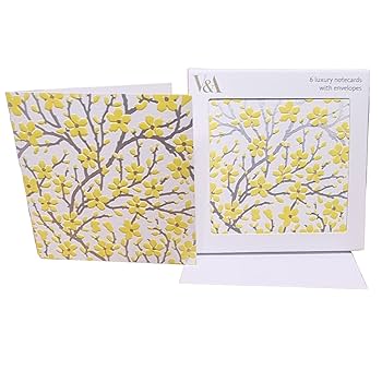 Almond Blossom Square Luxe Notecards