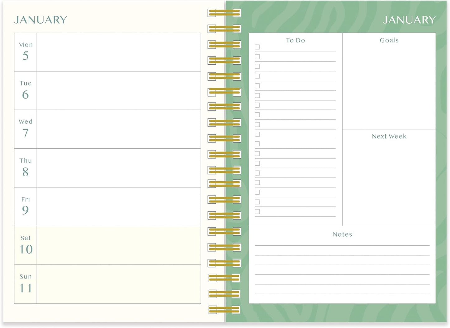 Flawsome Wellness A5 Wiro Diary