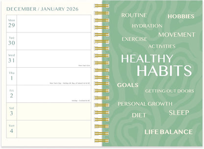 Flawsome Wellness A5 Wiro Diary