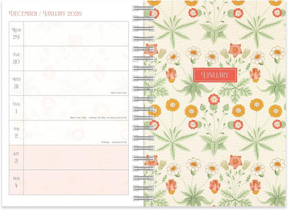 William Morris A5 Wiro Diary 2026