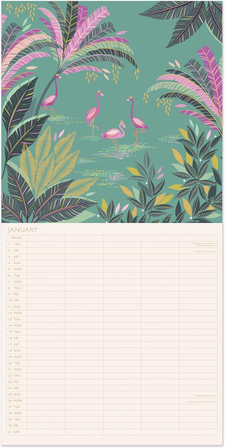 Sara Miller Square Calendar 2026