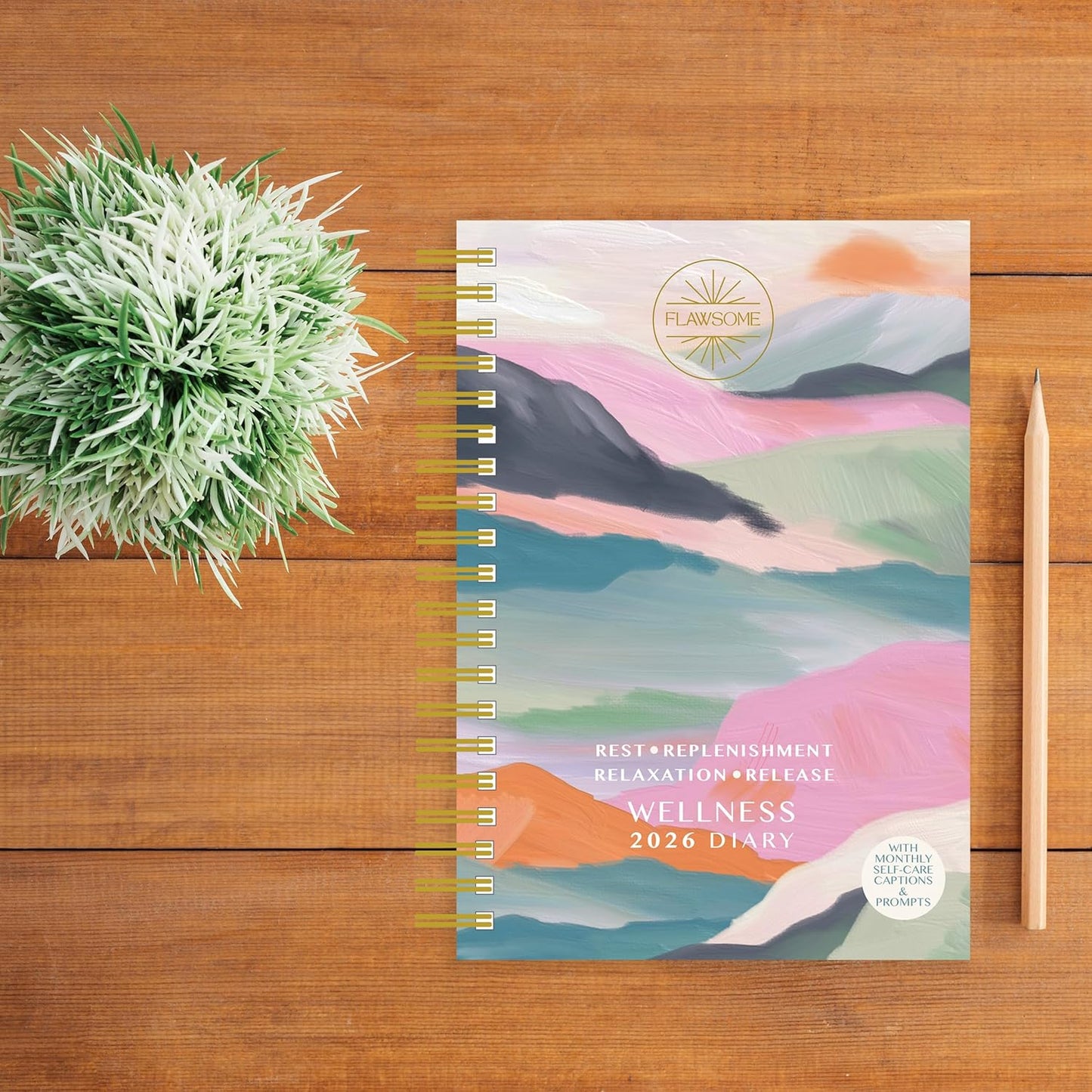 Flawsome Wellness A5 Wiro Diary