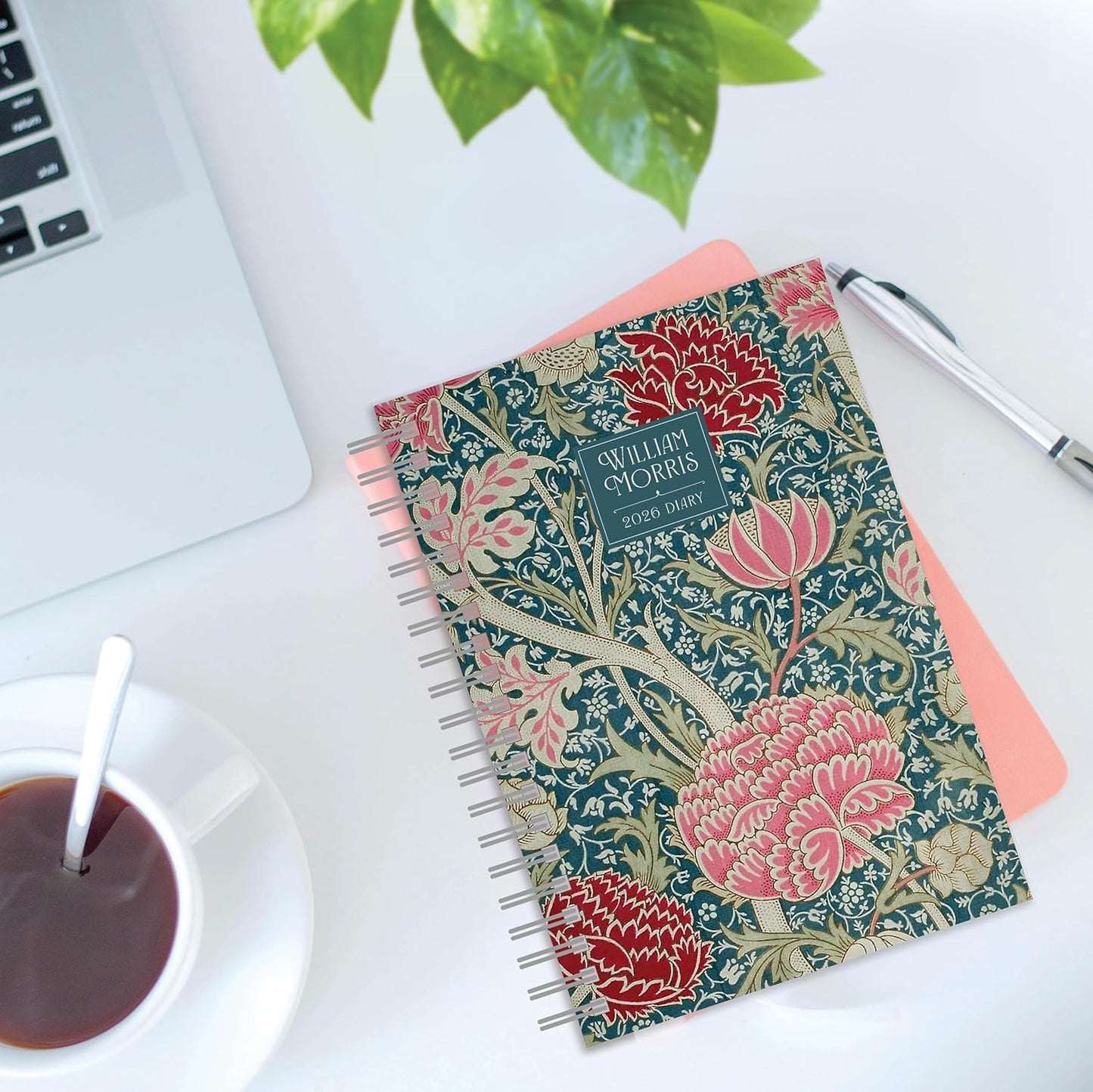 William Morris A5 Wiro Diary 2026