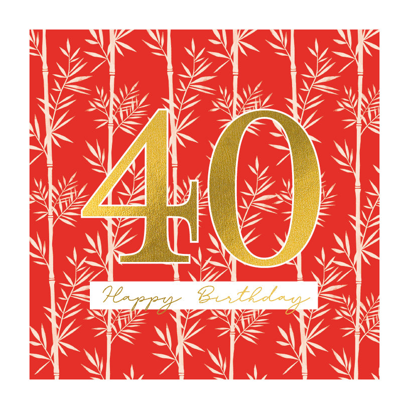 40th Birthday Card