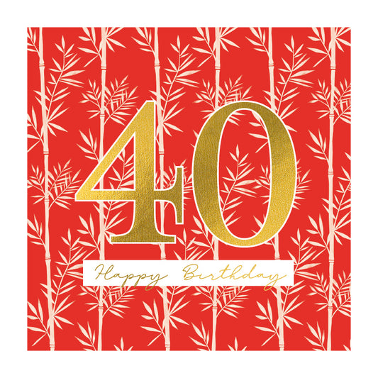 40th Birthday Card