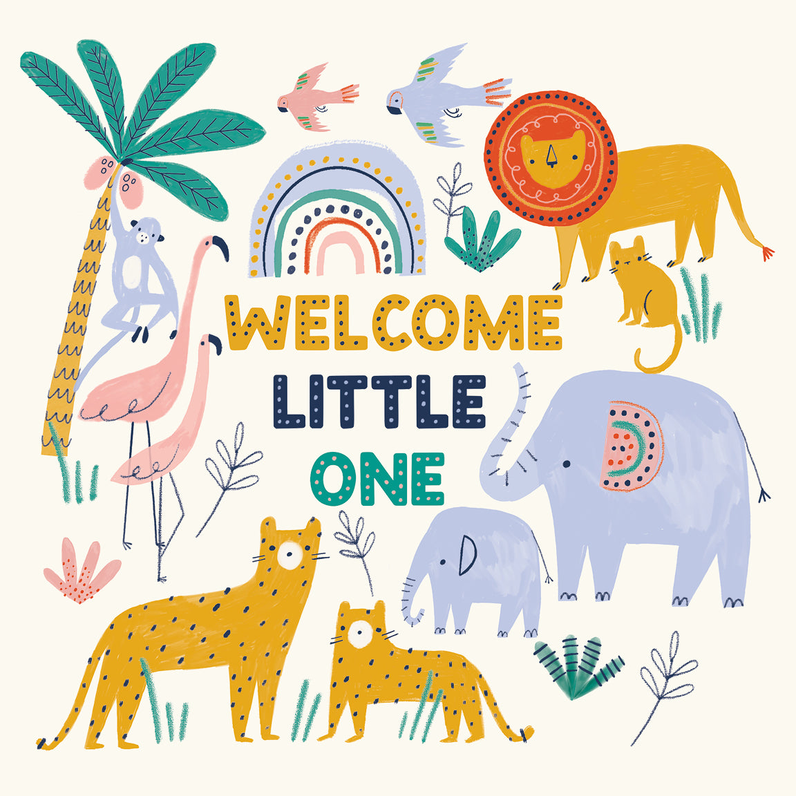 Little One Animals Greeting Card