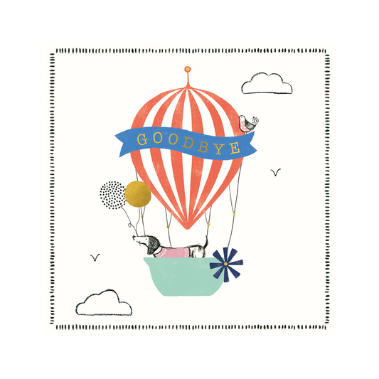 Goodbye Balloon Greeting Card