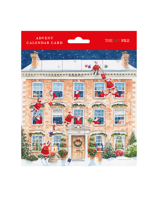 Santas In House Advent Card