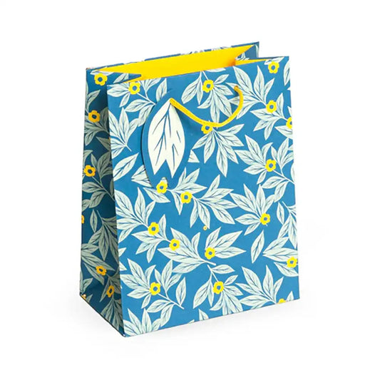 Blue Leaf Medium Gift Bag