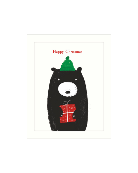 Bear Green Hat & Present