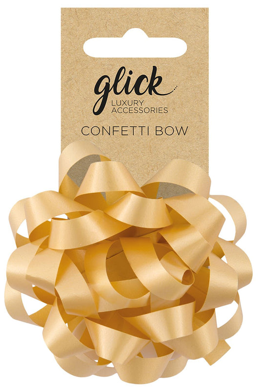 Gold Confetti Bow