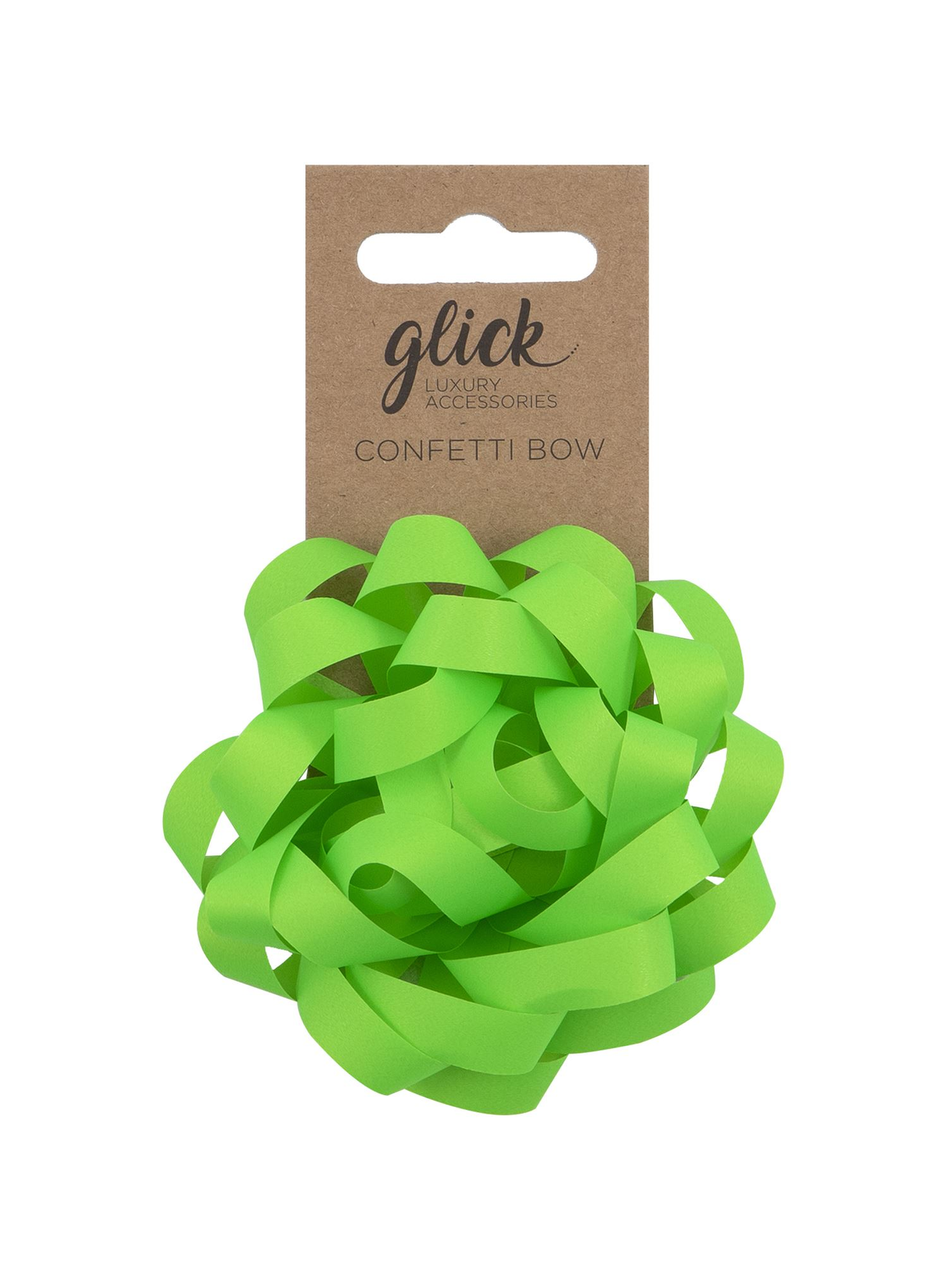 Neon Green Confetti Bow