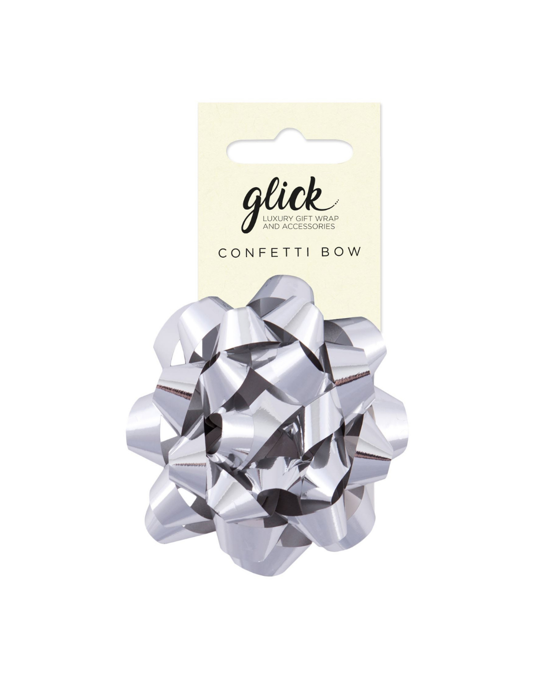 Bow Metallic Silver