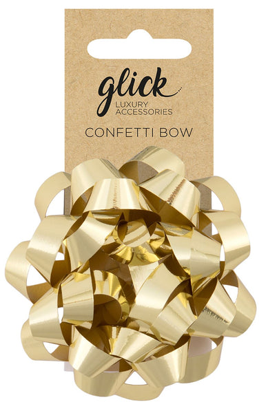 Metallic Gold Confetti Bow