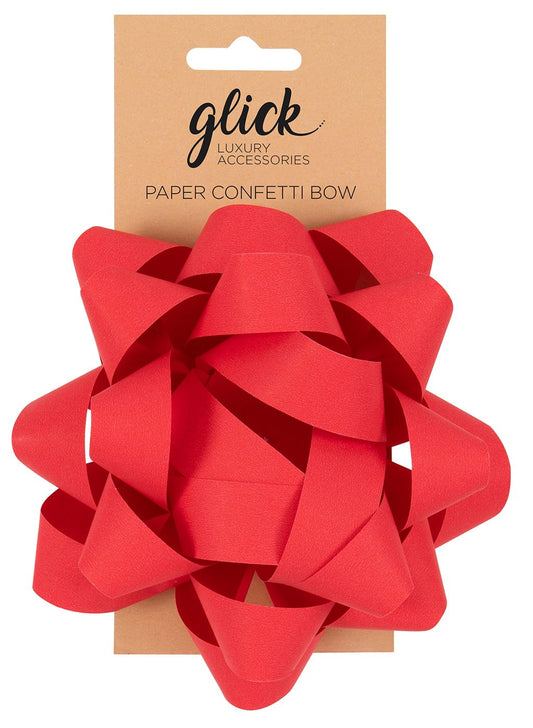 Red Confetti Bow