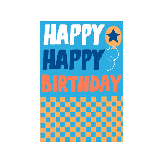 Colour Hub Happy Happy Birthday Card