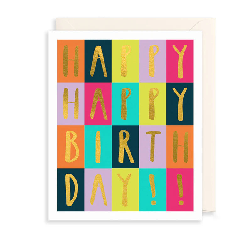 Happy Happy Birthday Card