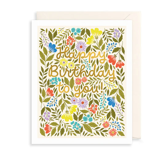 Botanical Birthday Card
