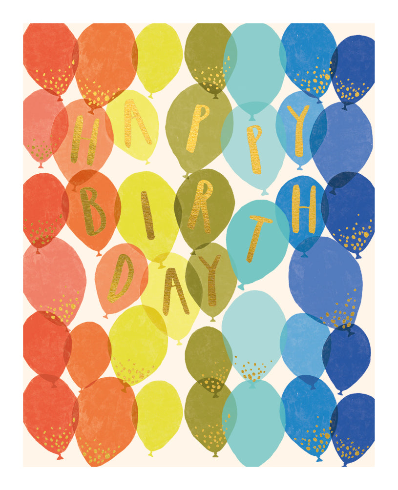 Celebration Balloon Birthday Greeting Card