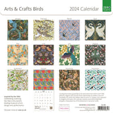Arts & Craft Birds 2024 Wall Calendar
