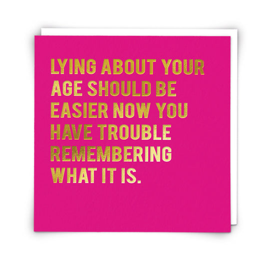 Single Greeting Card Trouble