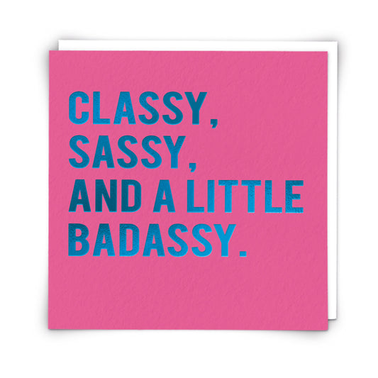 Single Greeting Card Classy