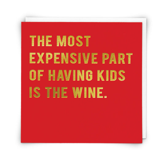 Single Greeting Card Expensive Kids