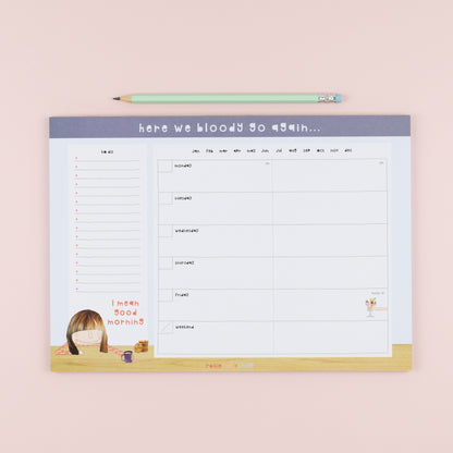 Here We Go Desk Planner