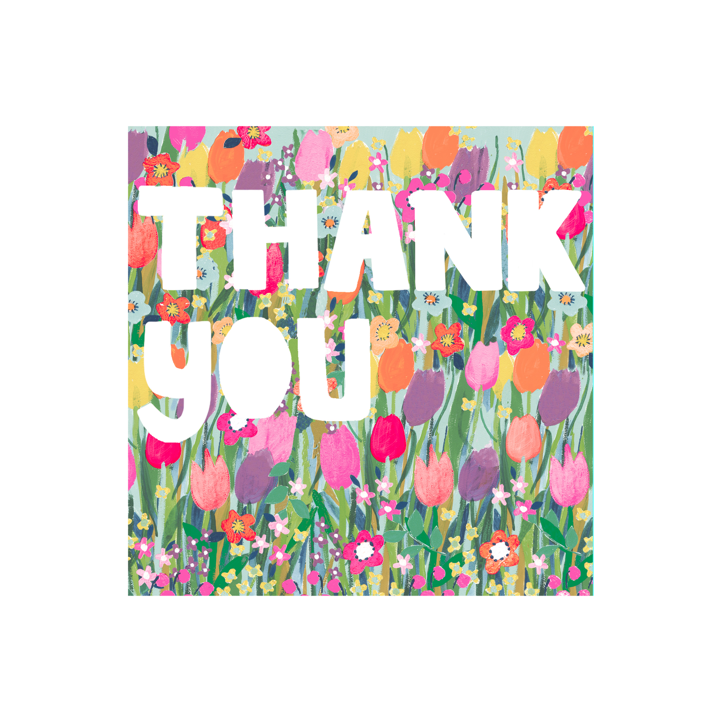 Fleurescent Thank You Greeting Card