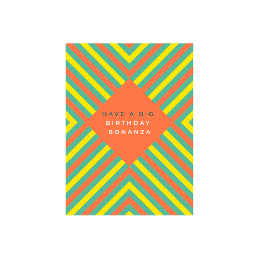 Fluoro Birthday Bonanza Greeting Card