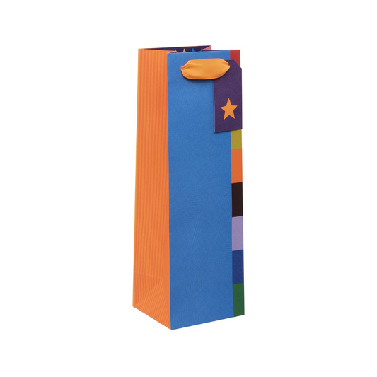 Colour Hub Blue Bottle Bag with Gift Tag